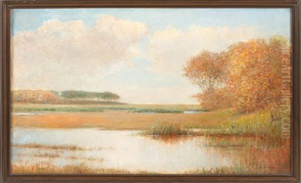 Saquatucket Marsh, Harwich Port, Massachusetts Oil Painting by Charles Drew Cahoon