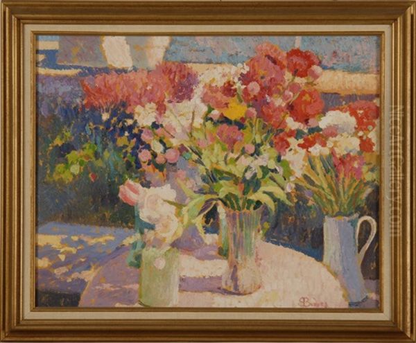Flower Bouquet Hyannisport Oil Painting by Charles Drew Cahoon