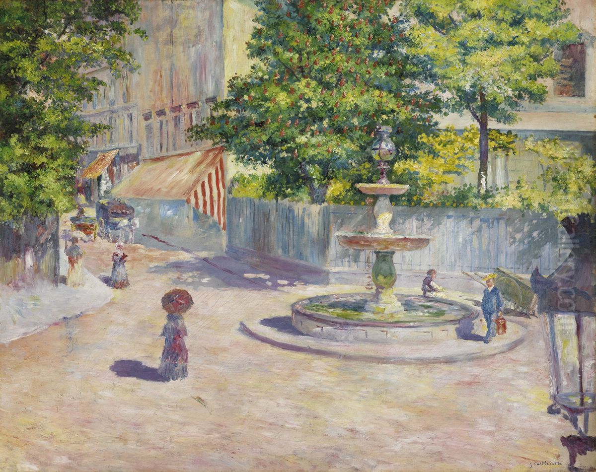 La Place Saint-georges Oil Painting by Gustave Caillebotte