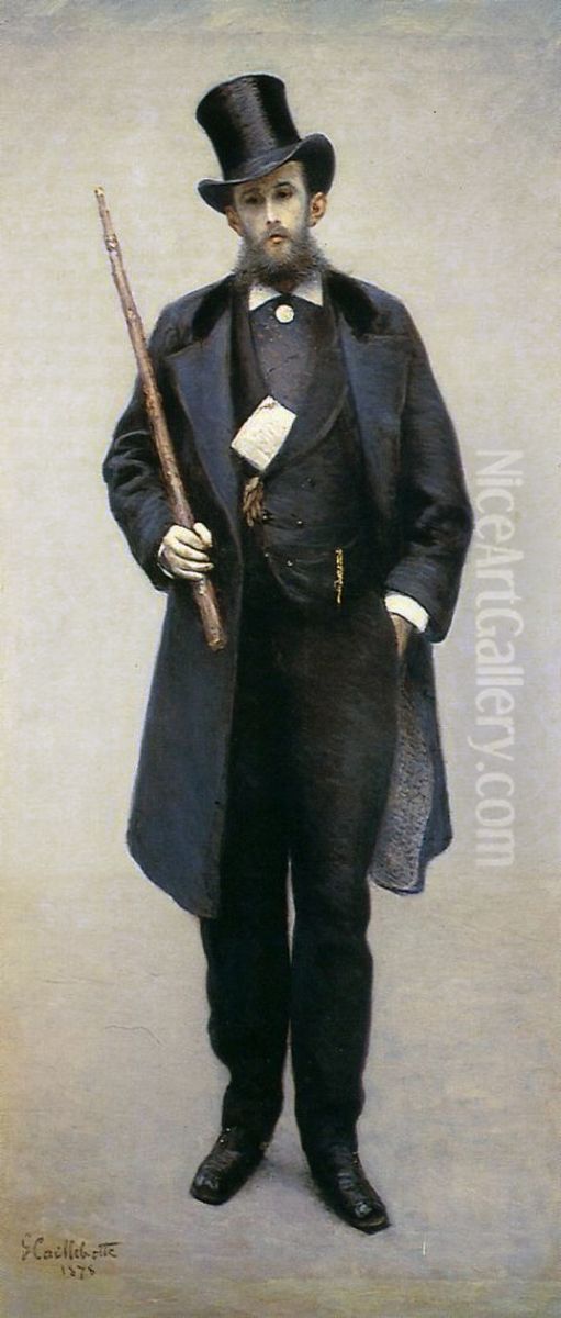 Portrait De Paul Hugot Oil Painting by Gustave Caillebotte