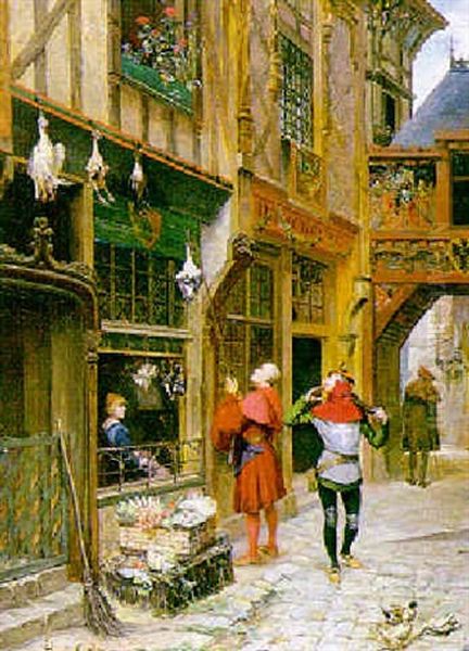 L'archer Amoureux Oil Painting by Henri Cain