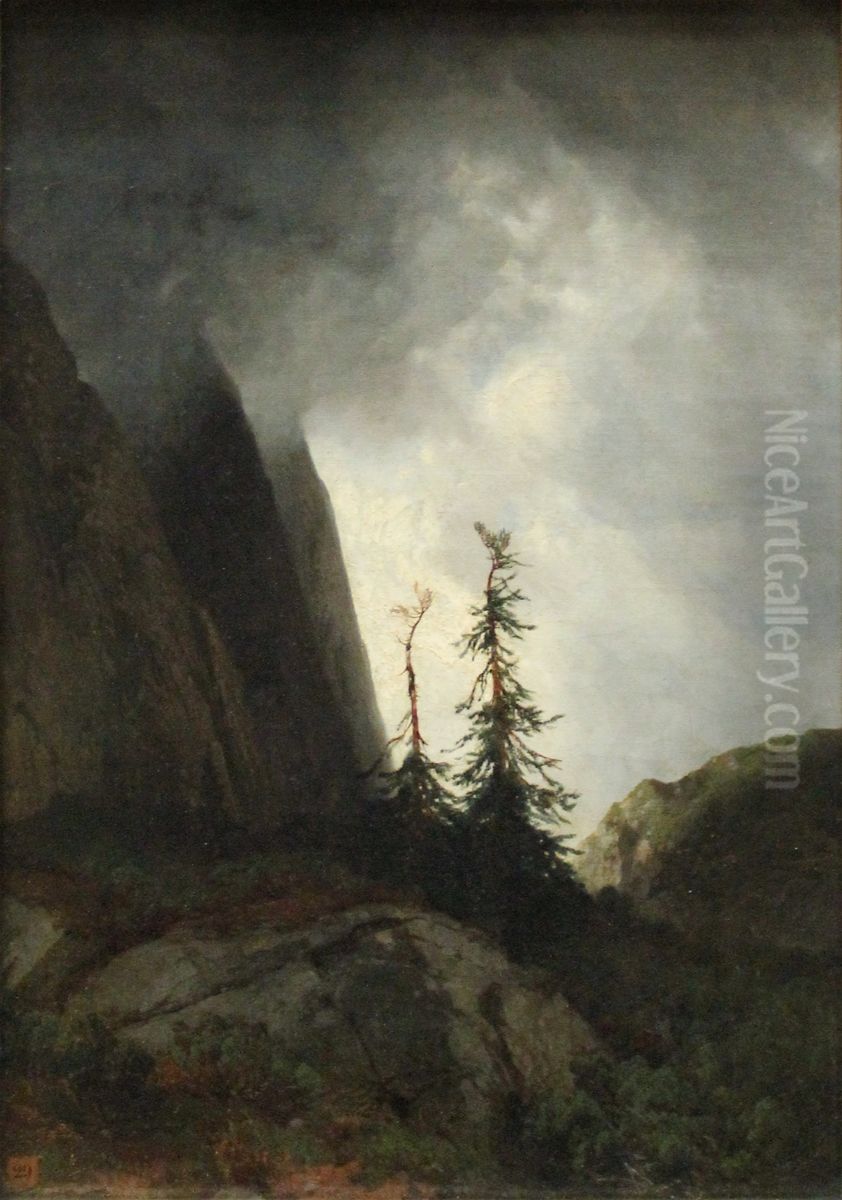 Route Du Grimsel Oil Painting by Alexandre Calame