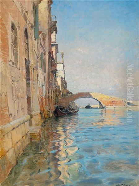 View Of Venice Oil Painting by Arthur Calame