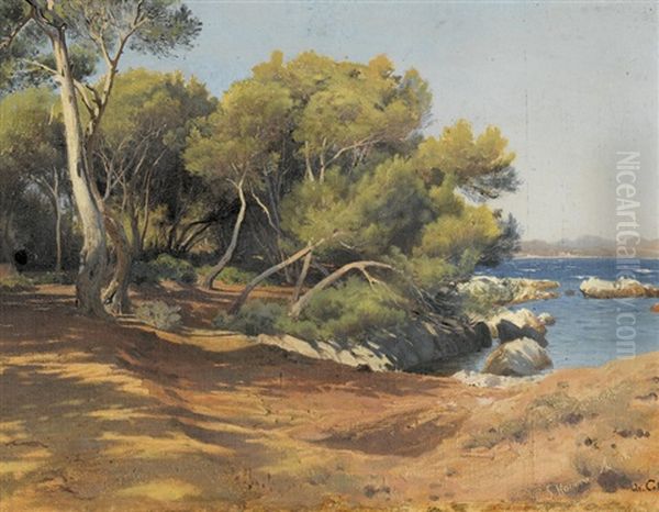 Ile Saint-honorat Oil Painting by Arthur Calame