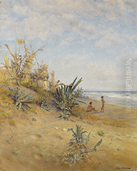 Strandansicht Oil Painting by Arthur Calame