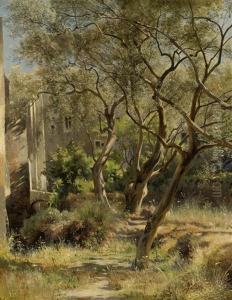 Olivenbaume Oil Painting by Arthur Calame