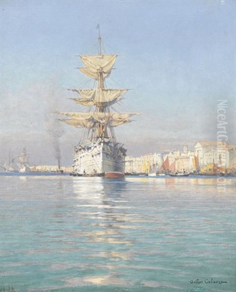 Matinee Dans La Lagune Oil Painting by Arthur Calame