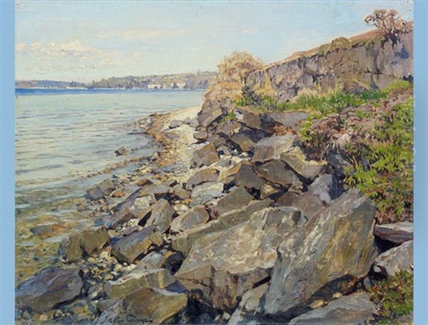 Kustenlandschaft Oil Painting by Arthur Calame