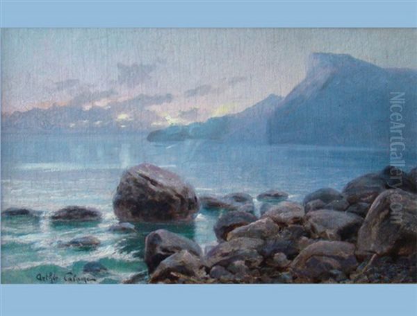 Landschaft Oil Painting by Arthur Calame