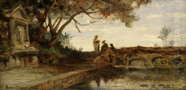 Italienische Landschaft Oil Painting by Arthur Calame
