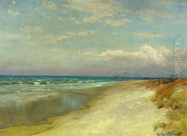 Plage Oil Painting by Arthur Calame