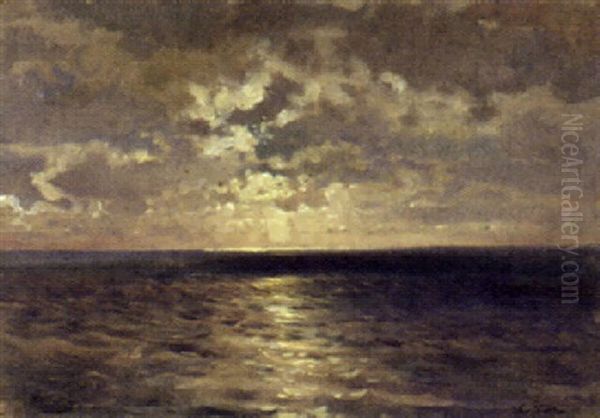 Auf Hoher See Oil Painting by Arthur Calame