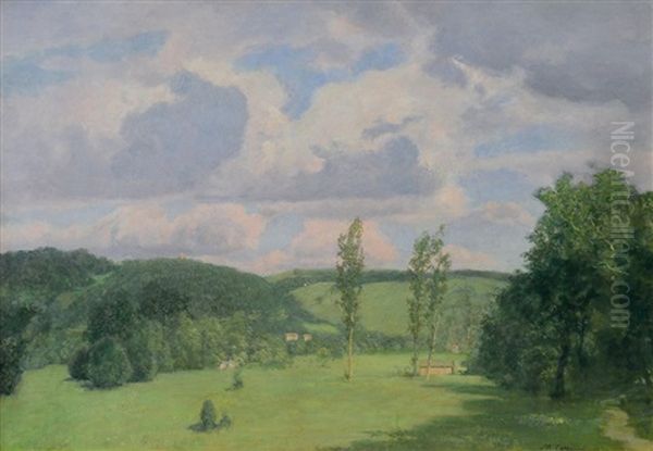 D'estate Nell'alto Canavese Oil Painting by Marco Calderini