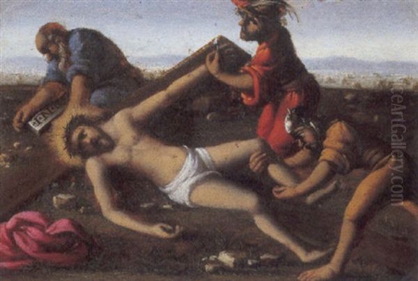 Crocifissione Oil Painting by Giuseppe (Il Cremonese) Caletti