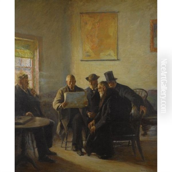 The Politicians Oil Painting by Isaac Henry Caliga