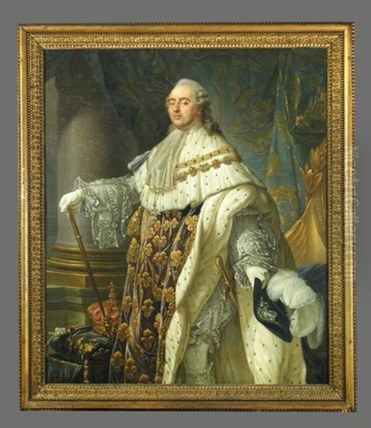 Portrait Of Louis Xvi Of France (1754-1793) Oil Painting by Alphonse-Apollodore Callet