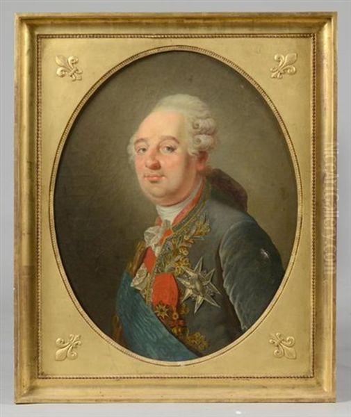Portrait De Louis Xvi Oil Painting by Alphonse-Apollodore Callet
