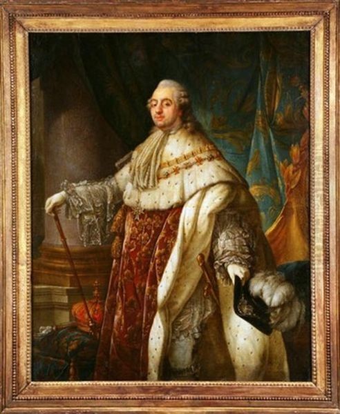Portrait De Louis Xvi En Costume De Sacre Oil Painting by Alphonse-Apollodore Callet