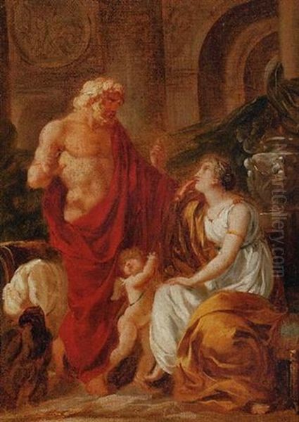 Jupiter And Ceres Oil Painting by Alphonse-Apollodore Callet