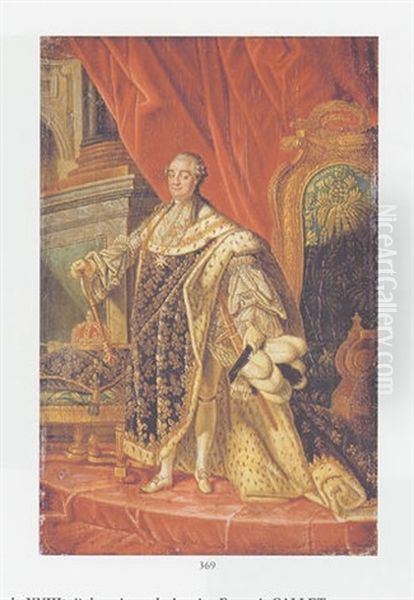 Portrait De Louis Xvi En Tenue De Sacre Oil Painting by Alphonse-Apollodore Callet