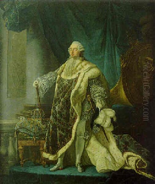 Portrait De Louis Xvi En Costume De Sacre Oil Painting by Alphonse-Apollodore Callet
