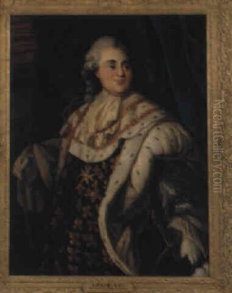 Portrait Of Louis Xvi Oil Painting by Alphonse-Apollodore Callet