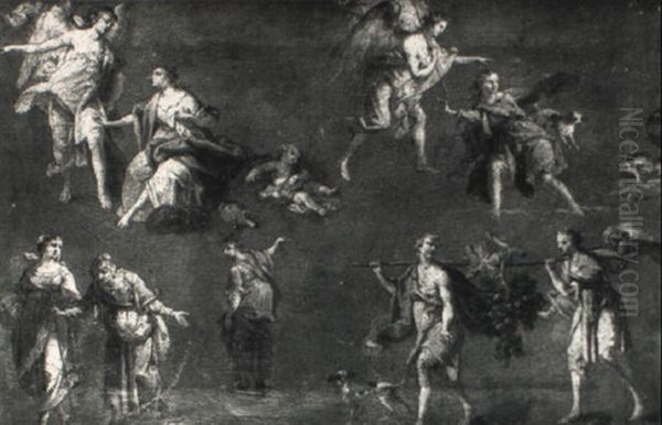 Etude De Personnages Pour Des Sujets Bibliques Oil Painting by Alphonse-Apollodore Callet