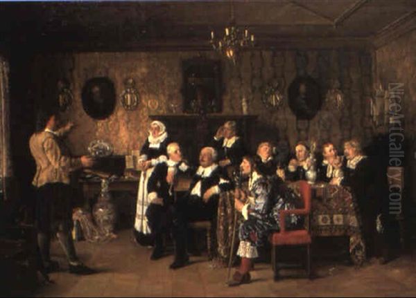 Skepparhistorier Oil Painting by Karl Reinhold Callmander