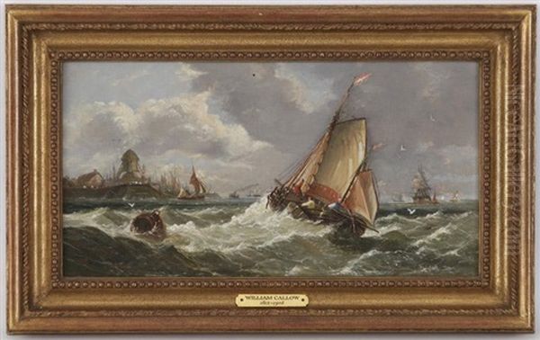 Tempete Au Large Du Port Oil Painting by William Callow