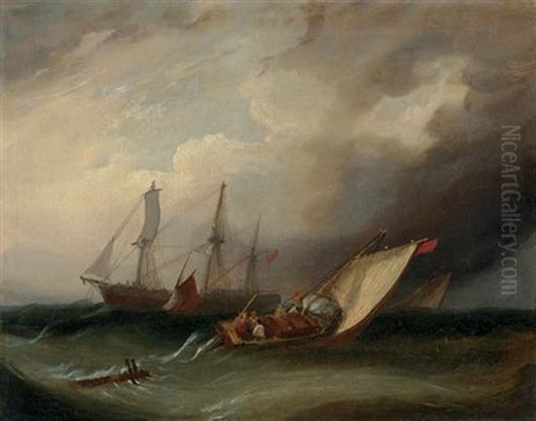 An Approaching Squall Oil Painting by Frederick Calvert