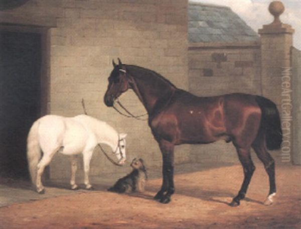 Waiting For Master Oil Painting by Henry Calvert