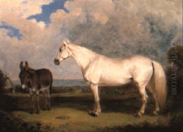 William Lamb's Mare 'auburn' Oil Painting by Henry Calvert