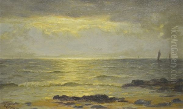 The Evening On The Ayrshire Coast Oil Painting by Duncan Cameron