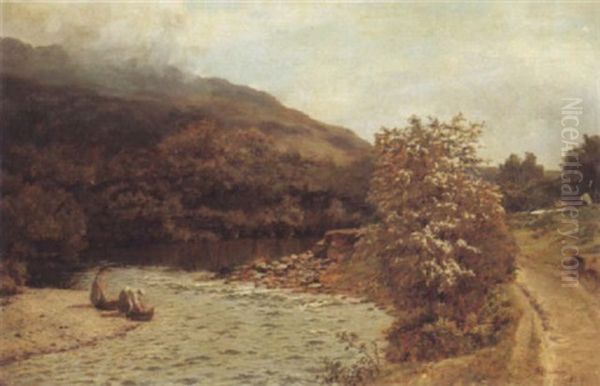 At The Water's Edge Oil Painting by Duncan Cameron