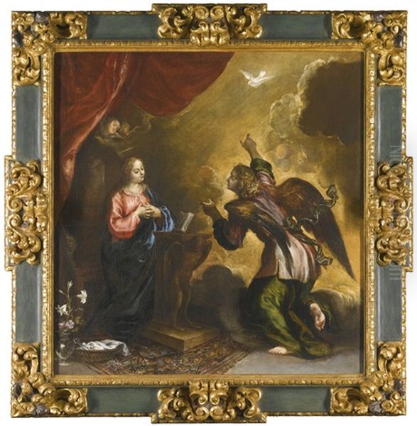 The Annunciation Oil Painting by Francisco Camilo
