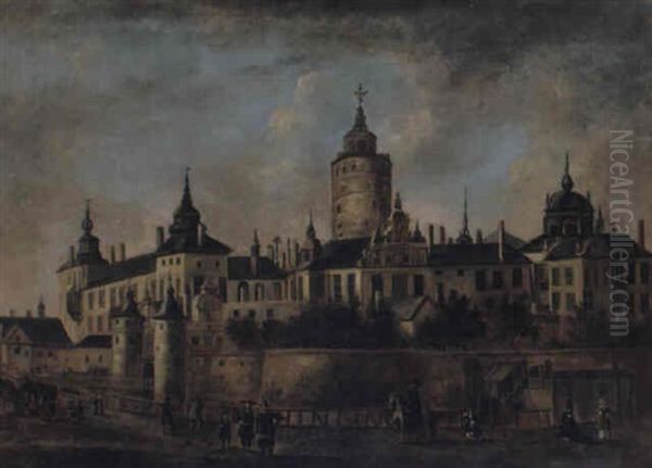 Stockholms Gamla Slott Oil Painting by Govert Dircksz. Camphuysen