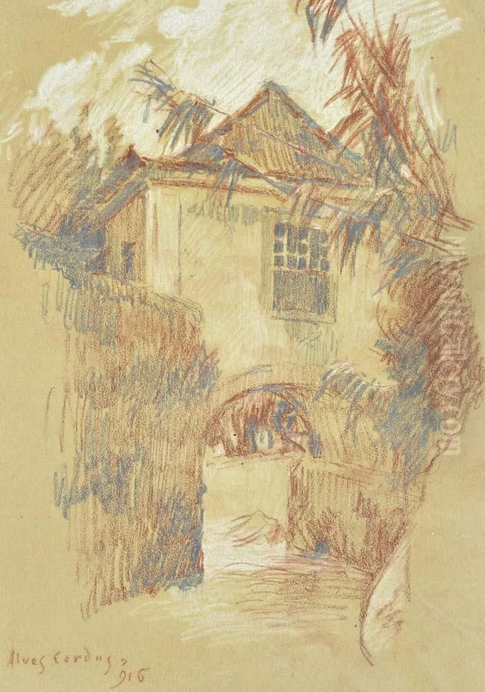 Quinta Mazziotti, Colares Oil Painting by Artur Alves Cardoso