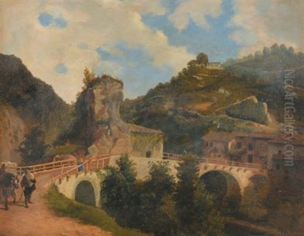 Paesaggio Oil Painting by Giuseppe Canella