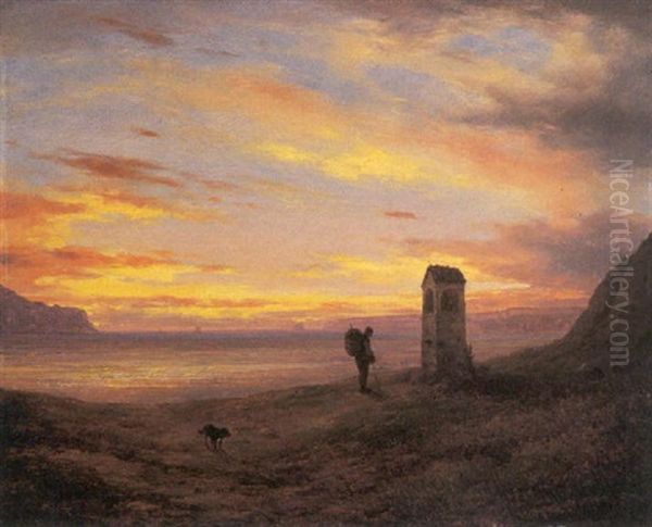 La Preghiera Della Sera Oil Painting by Giuseppe Canella