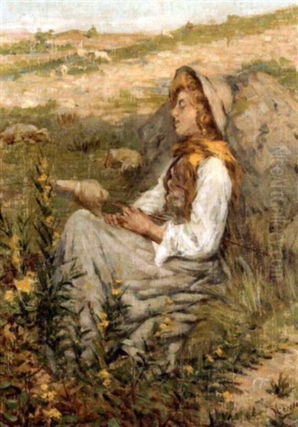 The Shepherd's Rest Oil Painting by Niccolo Cannicci