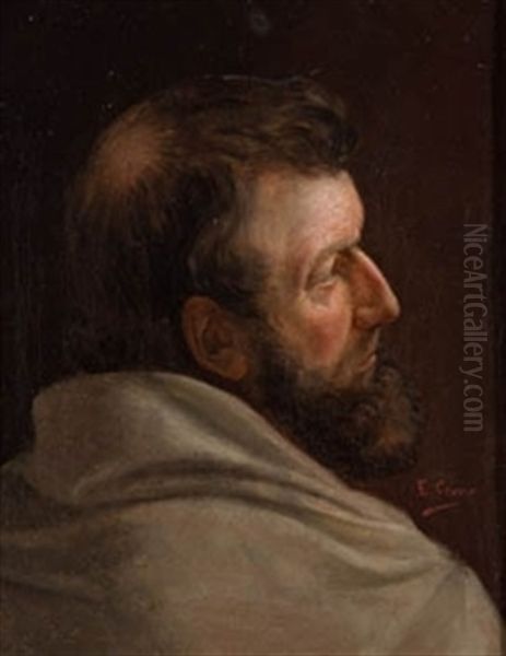 Fraile Cartujo Oil Painting by Eduardo Javier Ramon Cano de la Pena