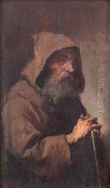 Franciscano Oil Painting by Eduardo Javier Ramon Cano de la Pena