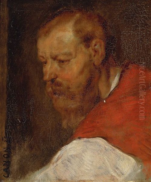 Self-portrait Oil Painting by Hans (Johann von Strasiripka) Canon