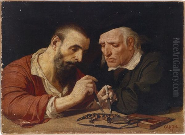 Der Salamander Oil Painting by Hans (Johann von Strasiripka) Canon