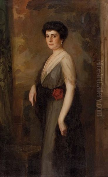 Bildnis Einer Dame Oil Painting by Hans (Johann von Strasiripka) Canon