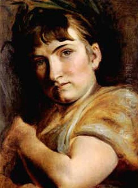 Allegorische Frauengestalt Oil Painting by Hans (Johann von Strasiripka) Canon