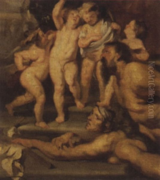 Figurenkomposition Oil Painting by Hans (Johann von Strasiripka) Canon