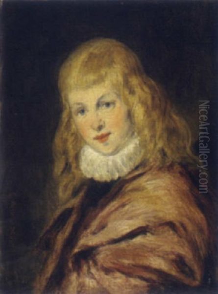 Knabenportrait Oil Painting by Hans (Johann von Strasiripka) Canon