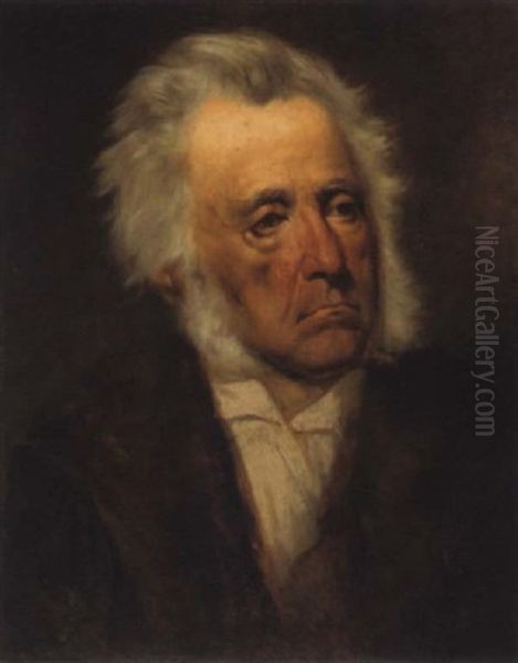 Portrat Arthur Schopenhauer Oil Painting by Hans (Johann von Strasiripka) Canon