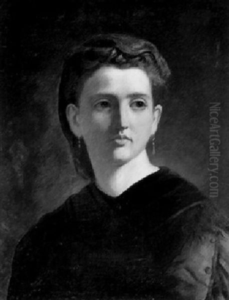 Portait Einer Dame Oil Painting by Hans (Johann von Strasiripka) Canon